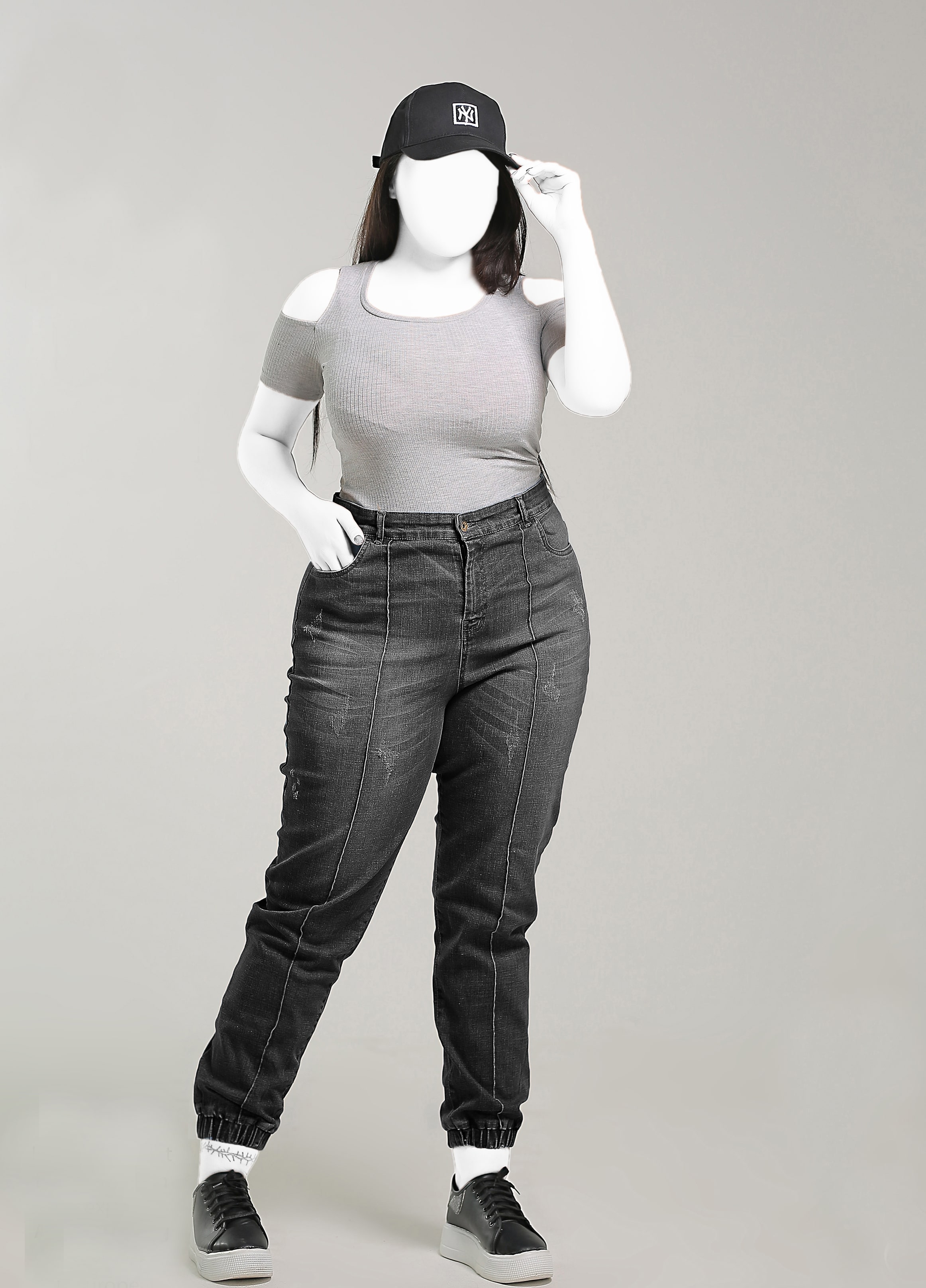 شلوار جین سایز بزرگ زنانه
