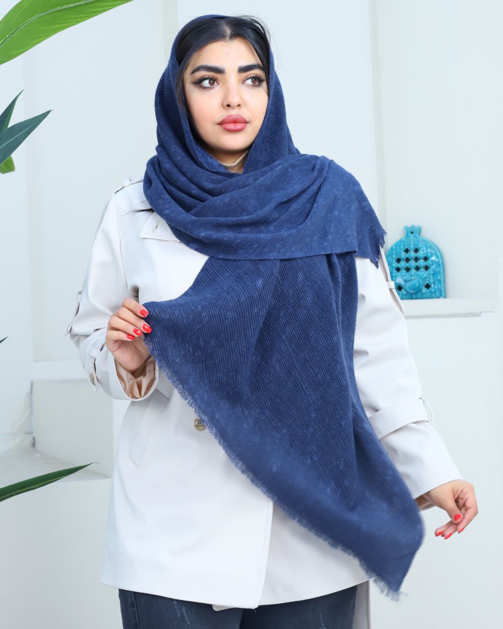 شال موهر دار