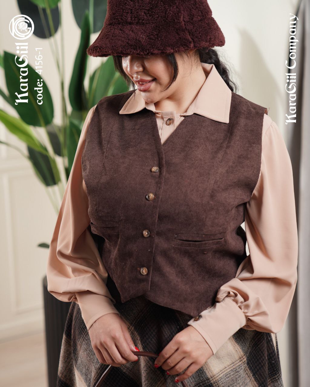 جلیقه مخمل ۴۱۵۶