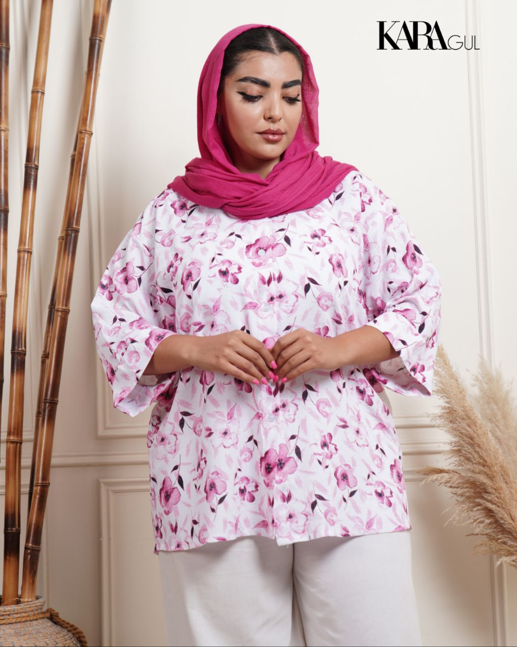شومیز گل دار ۷۱۲۶
