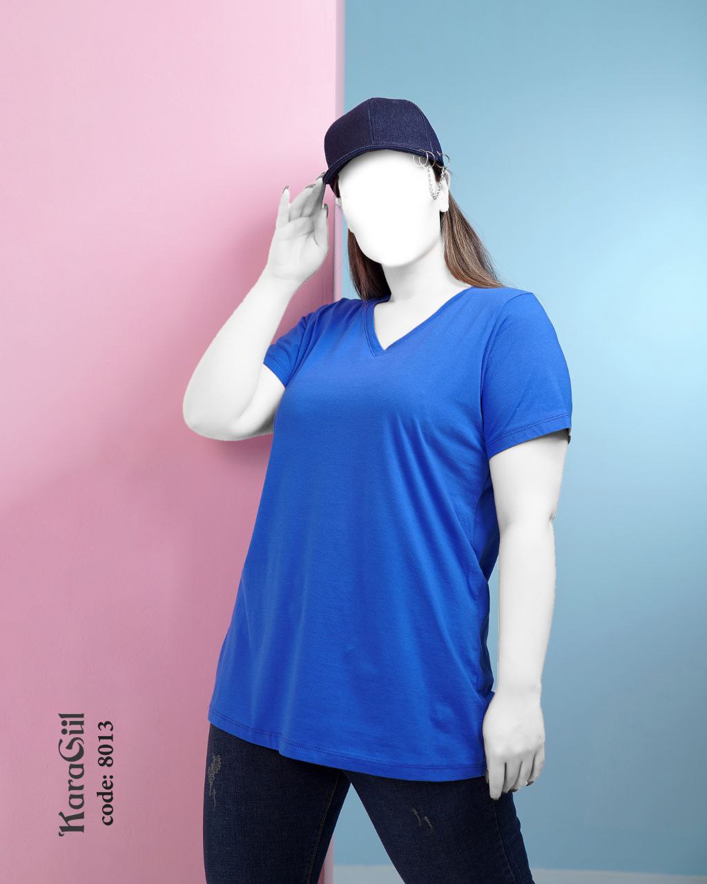 تیشرت یقه هفت آبی ۸۰۱۳
