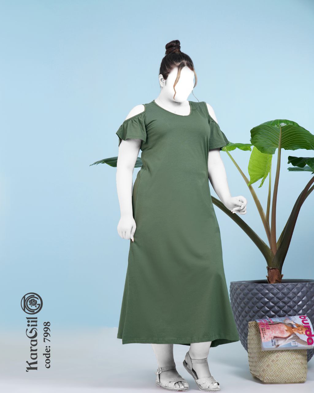 پیراهن سایز بزرگ ۷۹۹۸
