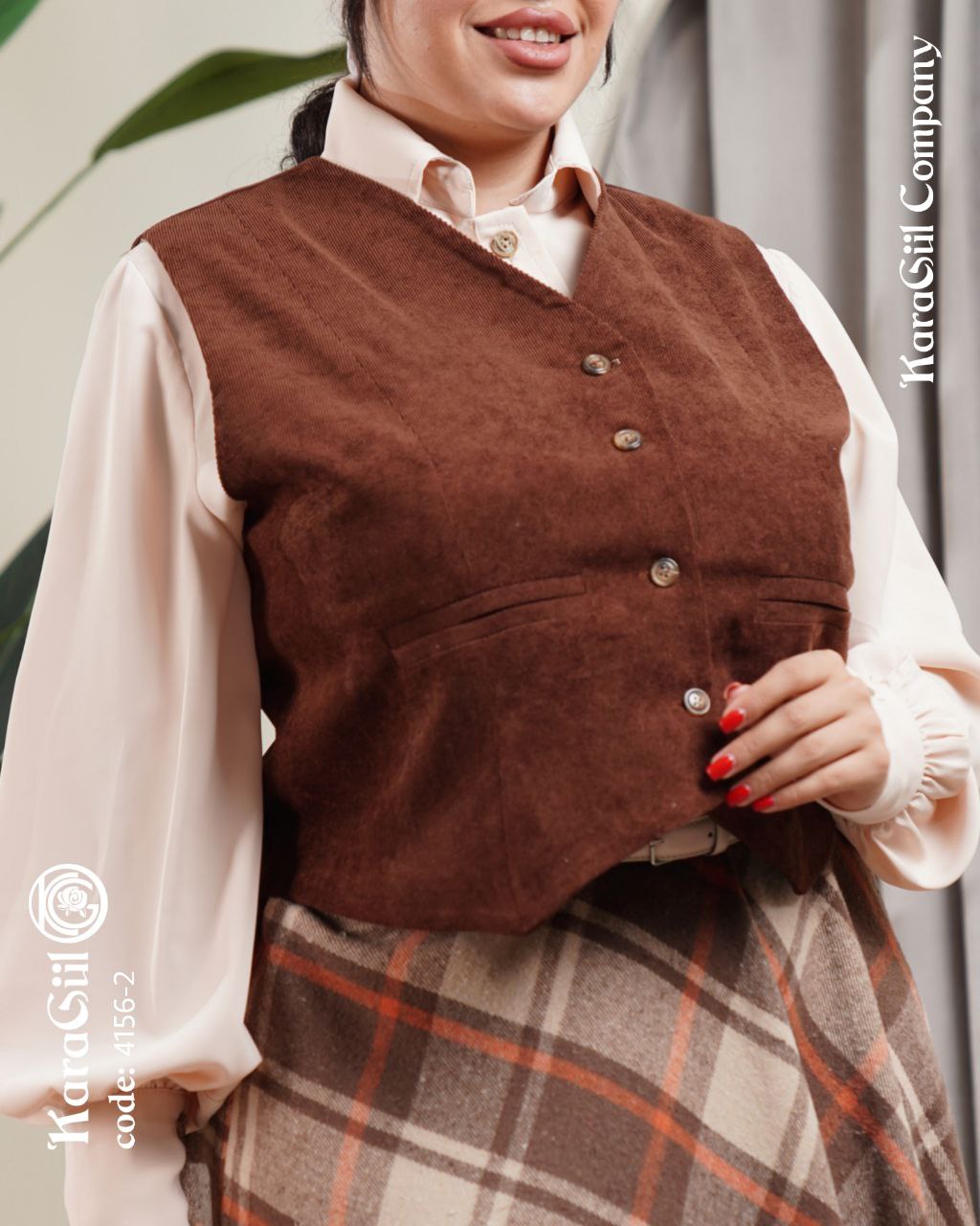 جلیقه مخمل ۴۱۵۶