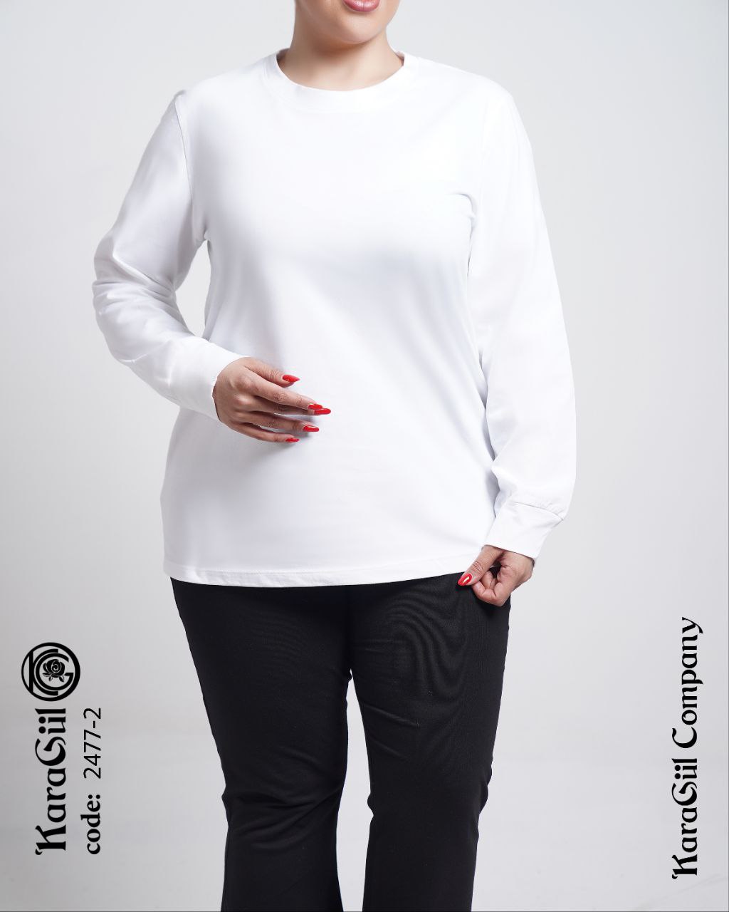 بلوز آستین بلند ۲۴۷۷