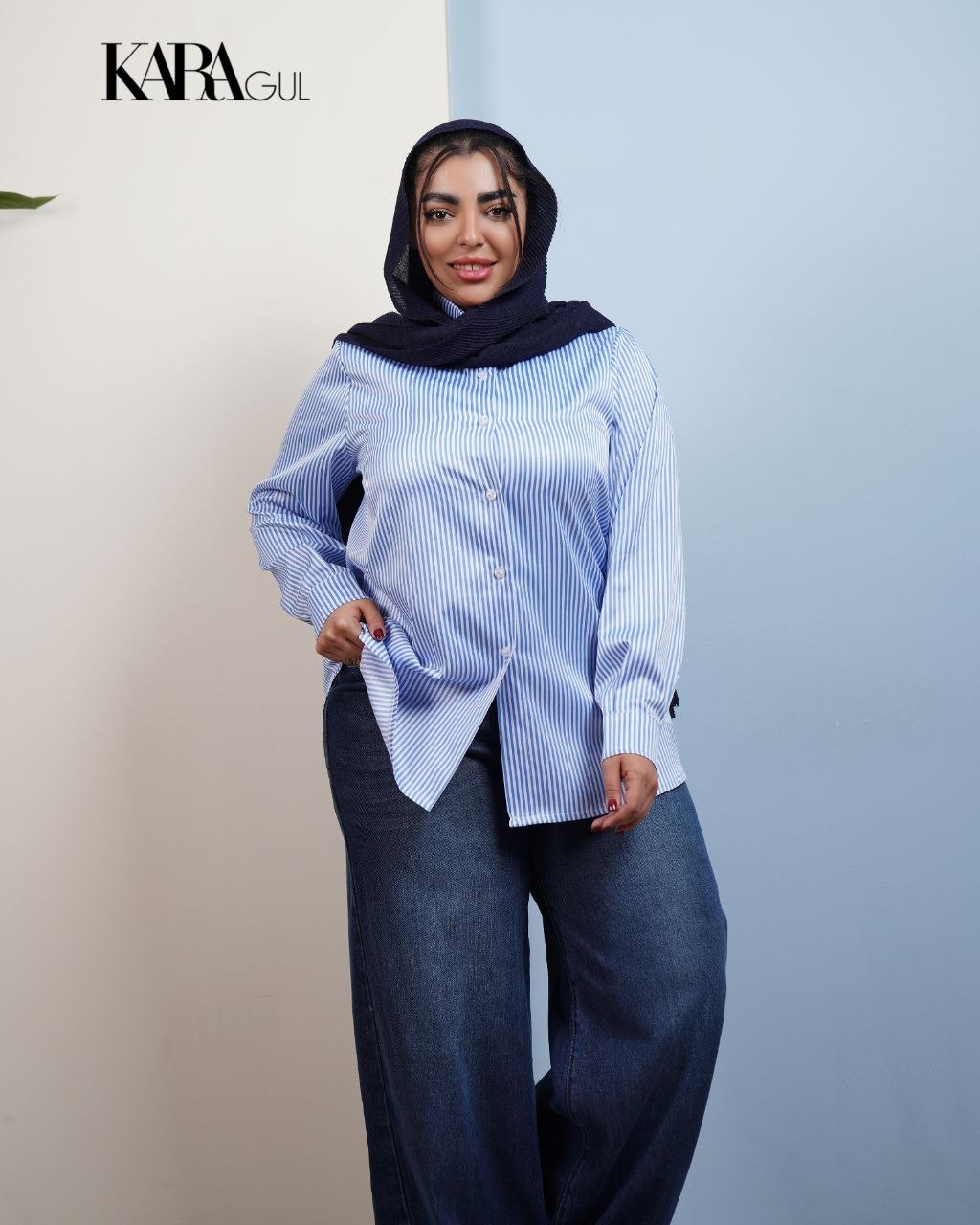 شومیز راه راه ۷۰۹۱