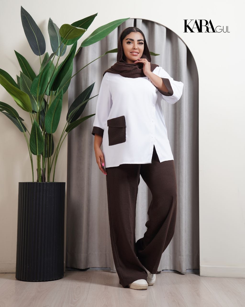 شومیز و شلوار یک طرفه ۷۱۳۱